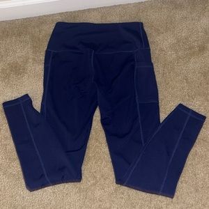 Amazon navy blue leggings with pockets
